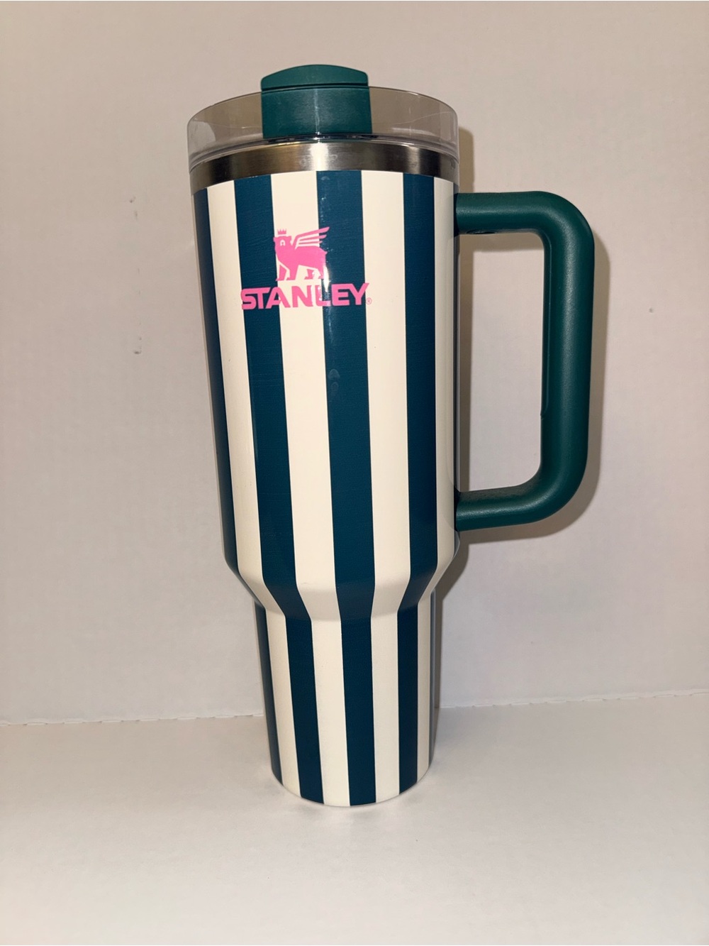 Stanley Teal & White Striped 40oz Tumbler